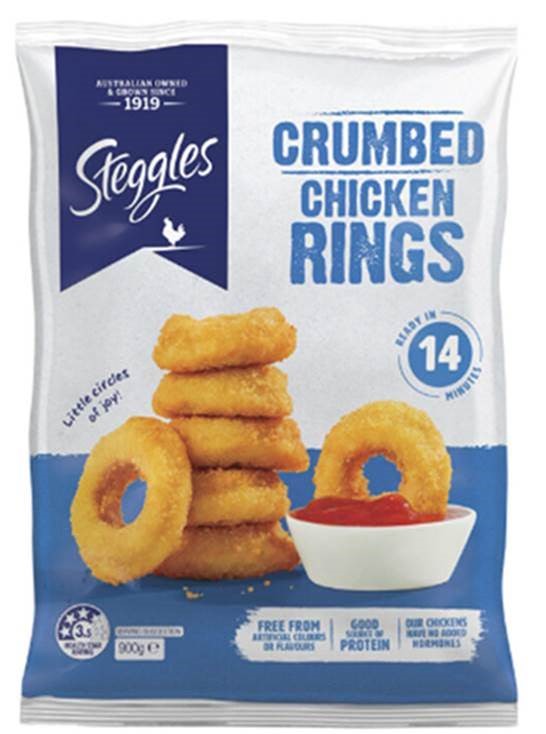 Steggles Crumbed Chicken Rings – Johnsons Food Services